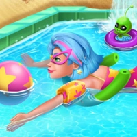 Galaxy Girl Swimming Pool